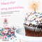 Patriotic Sprinkles for Cake Decorating – Proudly made in the USA to make 4th of July and Memorial Day Treats Pop with our Red, White & Blue Cupcake Sprinkles - Festive Holiday Baking Supplies (3.5oz)